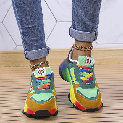 Women's Orthopedic Shoes Rainbow Sneakers