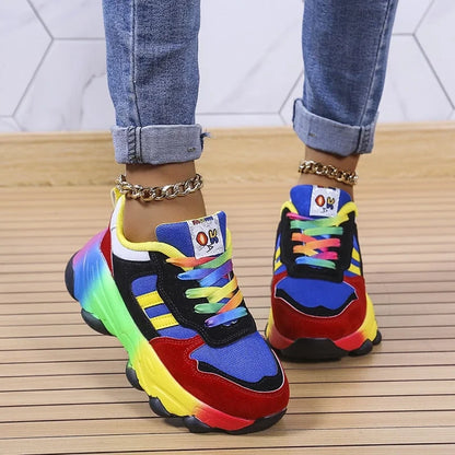 Women's Orthopedic Shoes Rainbow Sneakers