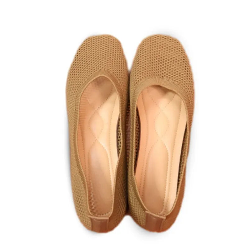 Last Day Promotion 70% OFF🔥Women's Ballet Comfortable Soft Breathable Non-Slip Orthopedic Slip-On Flat Shoes