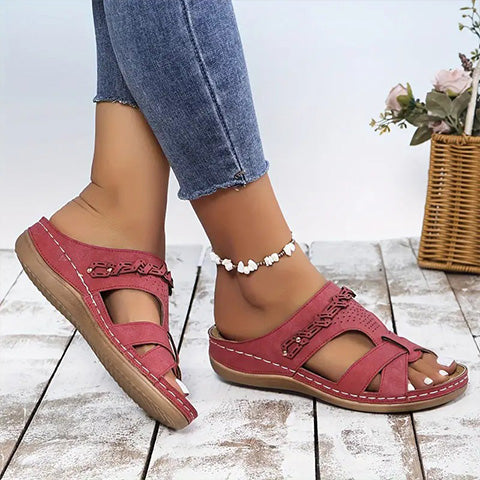 💥LAST DAY SALE 50% OFF🔥ComfortFit Womens Wedge Sandals – Orthopedic Support