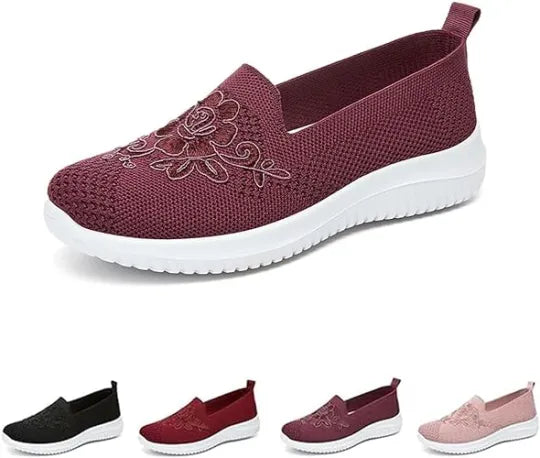 🔥Last Day 50% OFF-Women's 2024 Breathable Hollow Out Flat Orthopedic Soft Sole Shoes