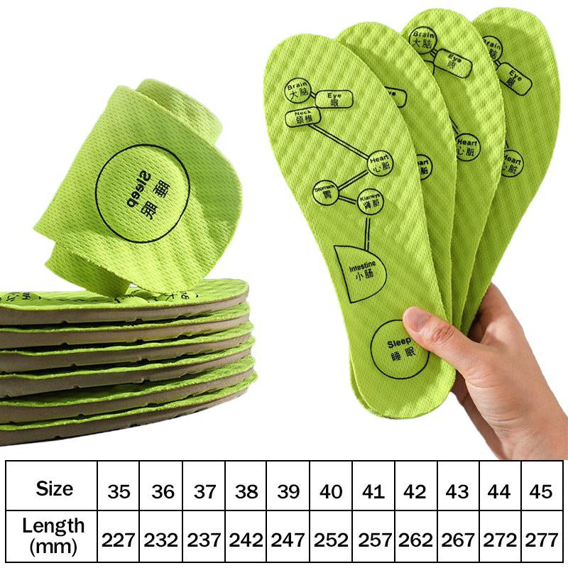 Foot Acupressure Insole, Soft Breathable Sports Cushion Inserts Orthopedic Shoe Sole