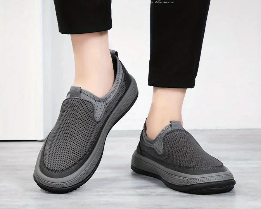 Men's Breathable Mesh Orthopedic Walking Slip-on Shoes