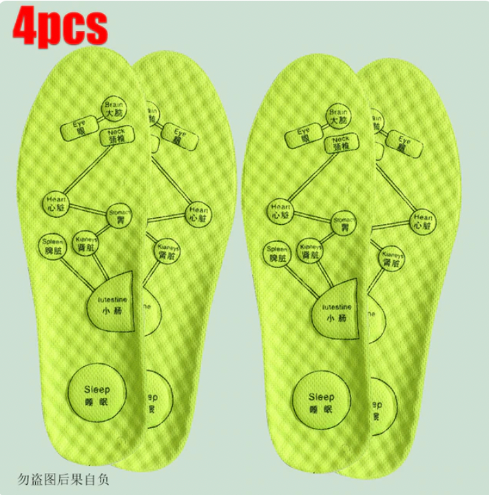 Foot Acupressure Insole, Soft Breathable Sports Cushion Inserts Orthopedic Shoe Sole