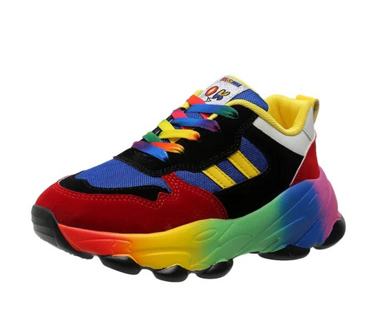 Women's Orthopedic Shoes Rainbow Sneakers