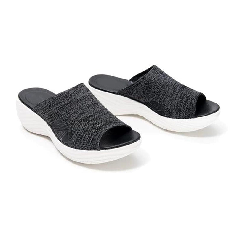 2024 Women's Stretch Knitted Orthopedic Slide Sport Sandals